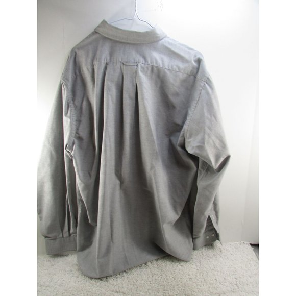 Sears Roebuck Shirt Mens 17 - 34/35 Blue Long Sleeve Button Down - Picture 7 of 8